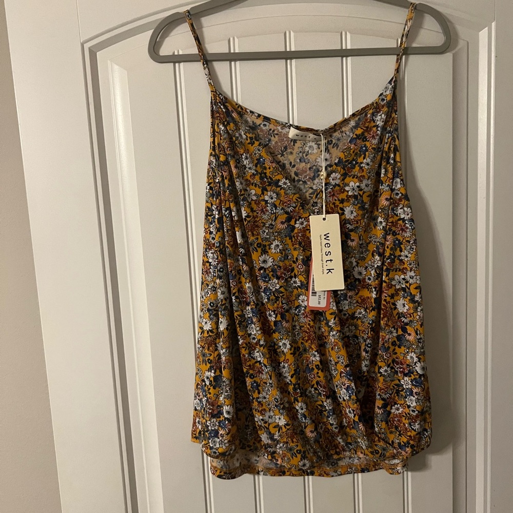 Floral Knit Cami West Kei XL - Picture 4 of 7